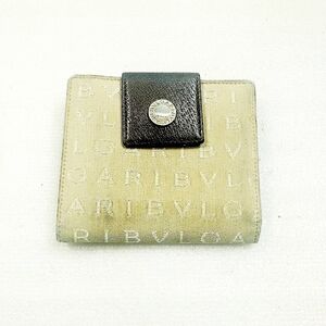 Bvlgari Canvaa Leather Trifold Wallet